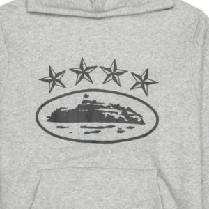 4Starz Alcatraz Corteiz Hoodie Grau