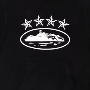 4Starz Alcatraz Corteiz Hoodie Schwarz