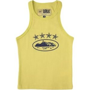 Corteiz 4Starz Alcatraz Womens Tank Top Yellow