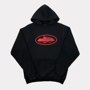 Alcatraz Corteiz Hoodie Schwarz/Rot