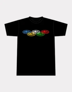 Corteiz Alcatraz Olympic T-shirt Herren Schwarz