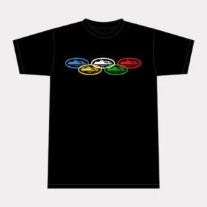 Corteiz Alcatraz Olympic T-shirt Herren Schwarz