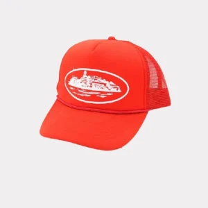 Corteiz Cap Alcatraz Trucker Hat Rot