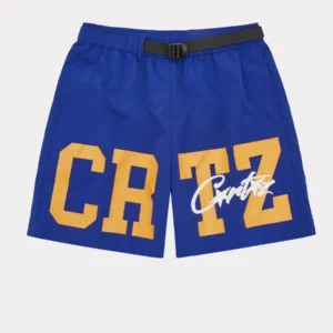 Corteiz Crtz Nylon Cargo Shorts in Blau