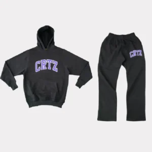 Dropout Corteiz Tracksuit Schwarz/Lila