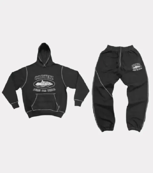 Corteiz Superior Tracksuit Schwarz