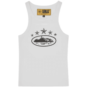 Corteiz Women’s 5 Starz Alcatraz Tank Top White