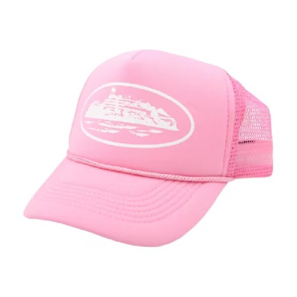 Casquette Trucker Corteiz Alcatraz Rose