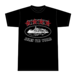 Corteiz 4Stars Alcatraz Schwarzes T-Shirt