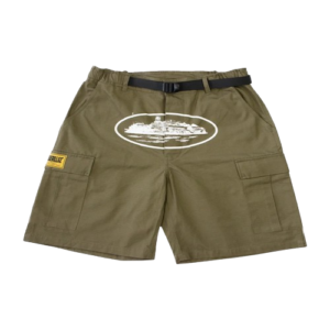 Corteiz Alcatraz Cargo Shorts Green