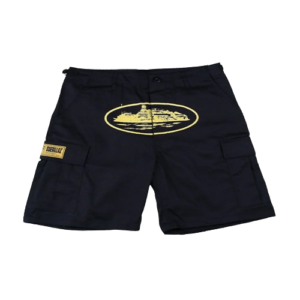 Corteiz Guerillaz Shorts Black Yellow