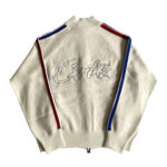 Corteiz zip-up knit fleece jacket