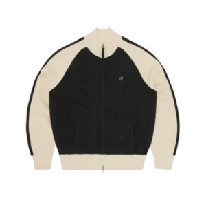 Knit Zip Up V2 [Black & Cream]