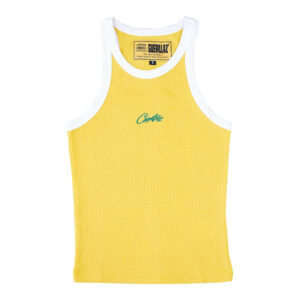 Corteiz yellow tank top for men